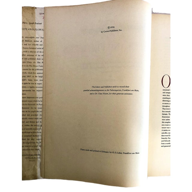 Traditional Folio Book of Pierre-Joseph Redouté’s “Fruits and Flowers” by Eva Mannering For Sale - Image 3 of 10