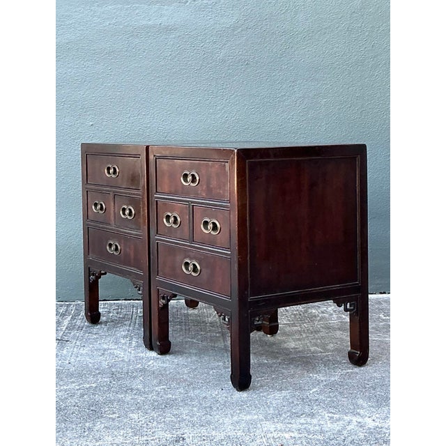 Vintage Henredon Fretwork Nightstands - A Pair For Sale - Image 10 of 11