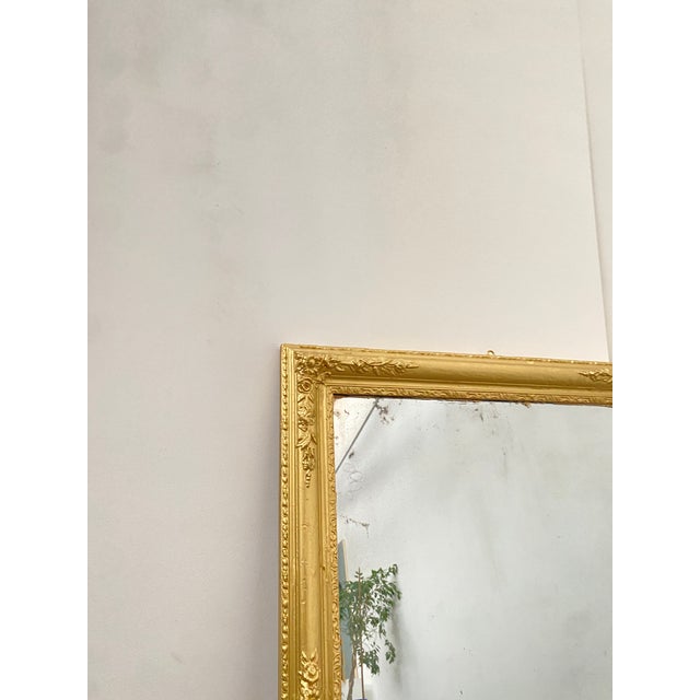 Wood Stuccoed and Gilded Wooden Mirror, 1800s For Sale - Image 7 of 12