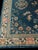 Chinese Wonderful Blue and Beige Color With Unique Florid Design Antique Chinese Peking Rug For Sale - Image 3 of 6