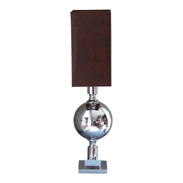 Table Lamp in Chrome, 1968 For Sale