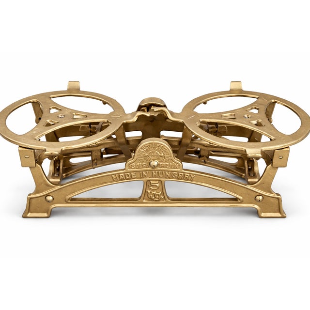 Paint Mid-Century Hungarian Cast Iron Balance Scale from Salgótarján, Hungary, 1950s For Sale - Image 7 of 11