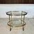 Oval Serving Cart in Brass and Glass, Italy, 1950s For Sale - Image 10 of 18