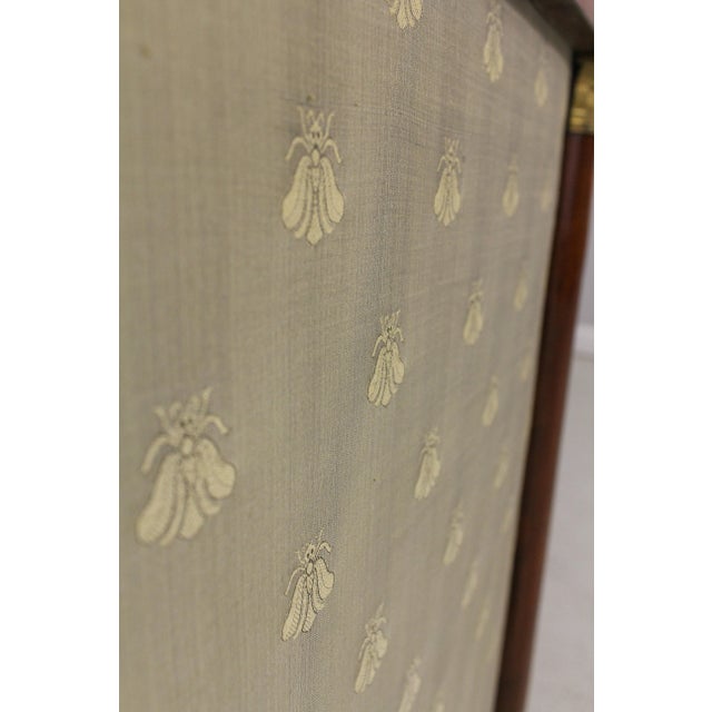 Antique French Empire Bronze Mounted Firescreen For Sale - Image 11 of 12