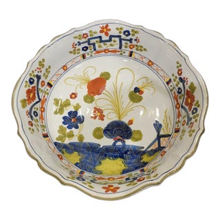 Vintage Amm Faenza Garofano Large Pasta Bowl - Hand-Painted Italian Majolica - Italy For Sale
