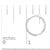 Early 21st Century 14K White Gold 3.0 Cttw Princess Cut Diamond Inside Out Hoop Earrings (G-H Color, SI2-I1 Clarity) - 28 MM For Sale - Image 5 of 5