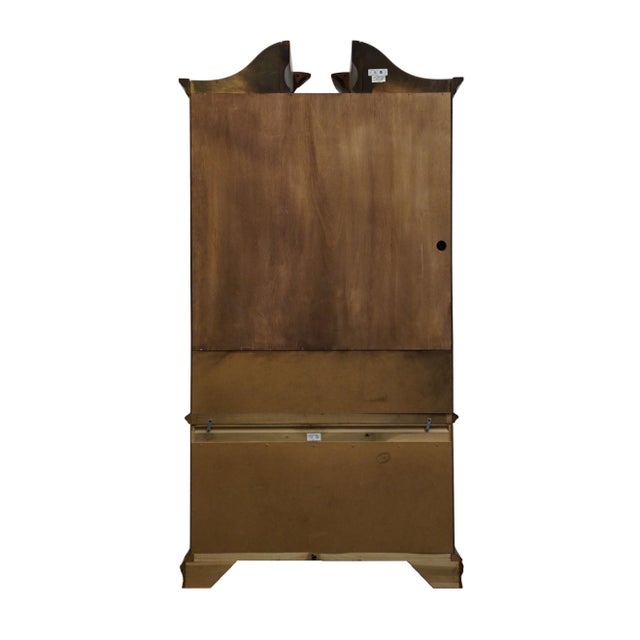 Late 20th Century Thomasville Furniture Collector's Cherry Traditional Style 43" Pediment Clothing Armoire For Sale - Image 12 of 15