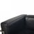 Le Corbusier LC2/3 three-seater sofa upholstered in black pelle leather with a chrome steel frame. The sofa is from the...