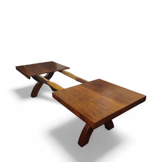 Wood Art Deco Dining Table, 1933 For Sale - Image 7 of 7