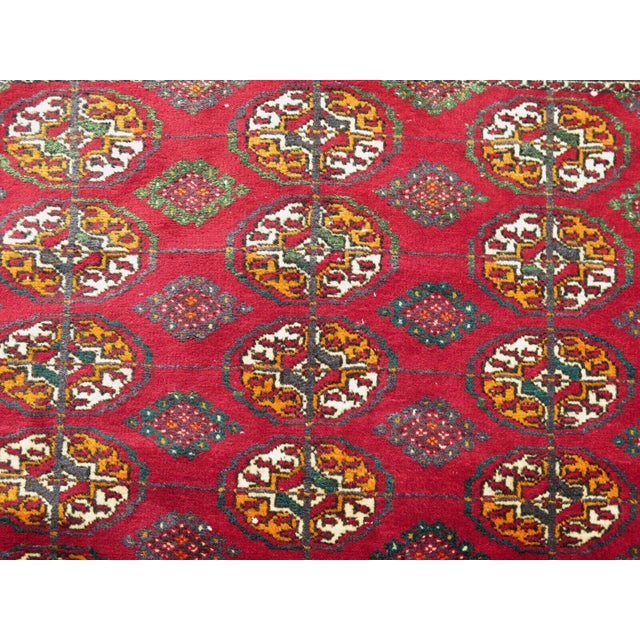 Brick Red Turkish Red Handwoven Turkoman Teppich - 50"x80" For Sale - Image 8 of 13