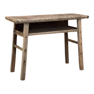 Rustic 19th Century Swedish Pine Console ~ Sofa Table For Sale