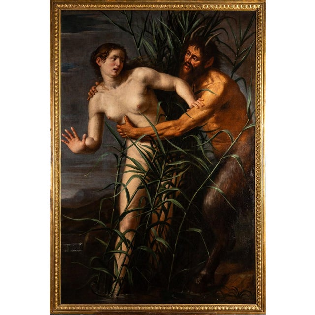 Giovanni Venanzi, Pan and Syringe, 1674, Oil on Canvas For Sale - Image 9 of 9
