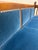 Antique Jacobean Revival Blue Velvet Upholstered Oak Hall Settee Daybed Bench For Sale - Image 13 of 18