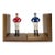 Pair Vintage Equestrian Jockey Bookends Horse Racing Wood For Sale