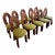 10 Giancarlo Valle Fin Dining Chairs For Sale