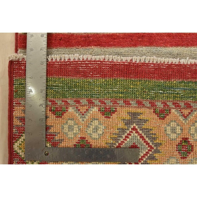 Khorjin Runner 2’8” X 9’4” Multicolor Wool Tribal Hand-Knotted Oriental Rug For Sale - Image 13 of 13