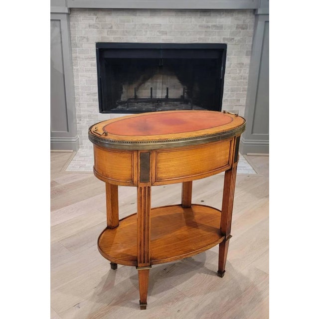 19th Century French Louis XVI Style Fruitwood Tray-Top Side Table For Sale - Image 11 of 11