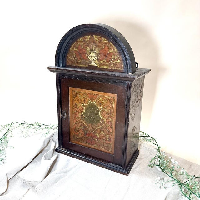 Art Nouveau Engraved Wooden Cabinet, 1890s, in Good conditions. Designed 1890 to 1919