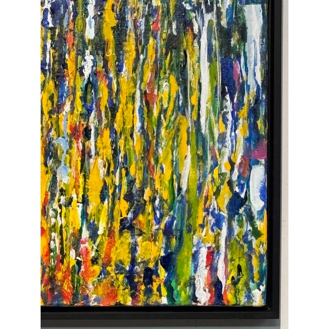 Mid 20th Century Mid Century Modern Abstract Expressionist Painting by California Artist Carol Bernard 1960's For Sale - Image 5 of 7