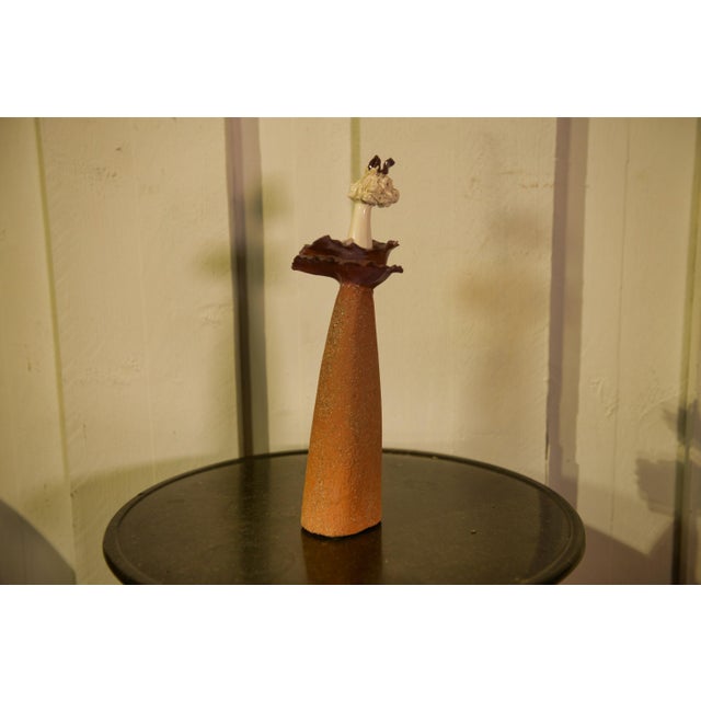 Art Sculpture of a Woman in Terracotta and Earthenware, 2000s For Sale - Image 4 of 8