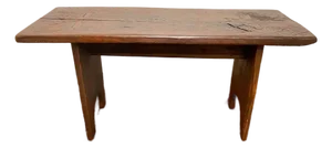 Vintage Early American Primitive Rustic Style Bench.