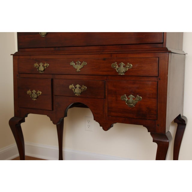 Mid 18th Century 18th Century New England Queen Anne Highboy For Sale - Image 5 of 13