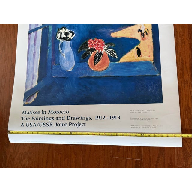 Rare Authentic Vintage 1990 Large Henri Matisse "Matisse in Morocco" Exhibition Poster — Unframed For Sale In Baltimore - Image 6 of 11