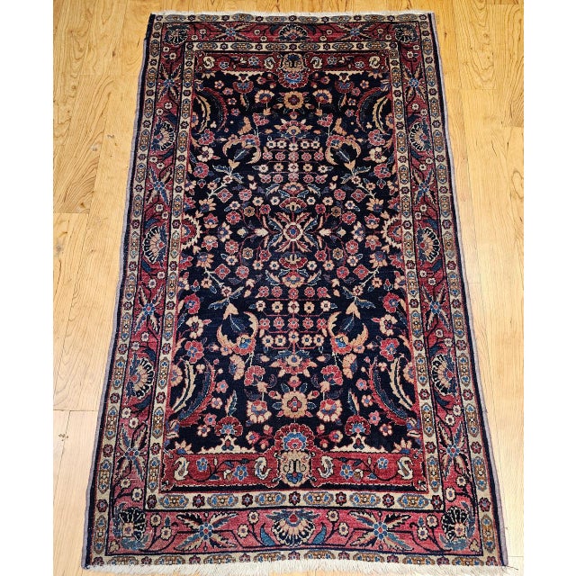 Early 20th Century Vintage Indian Agra Rug, Handwoven Wool Pile, Allover Floral Design, 3' x 5' For Sale - Image 5 of 13