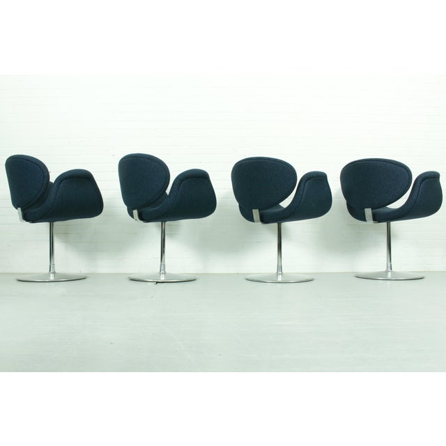 1970s Swivel Little Tulip Dining Chairs by Pierre Paulin for Artifort, 1965, Set of 4 For Sale - Image 5 of 16