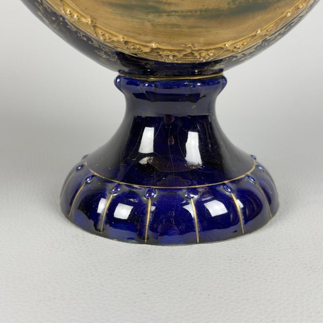 Antique Majolica Vase from Josef Strnact, 1890s For Sale - Image 12 of 16