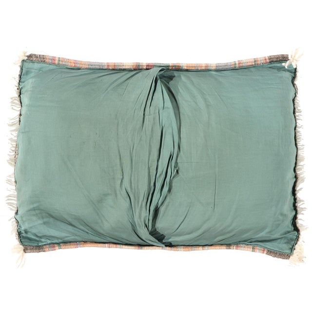 Vintage Pastel Tribal Turkish Kilim Rug Pillow - 01'03 X 01'08 For Sale In Dallas - Image 6 of 10