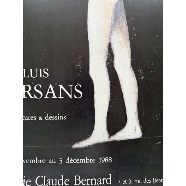 Black Exhibition Poster from Luis Marsans, France, 1988 For Sale - Image 8 of 9