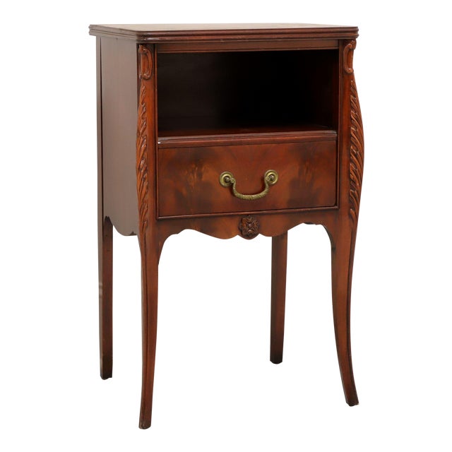 Drexel French Provincial Flame Mahogany Nightstand Chairish