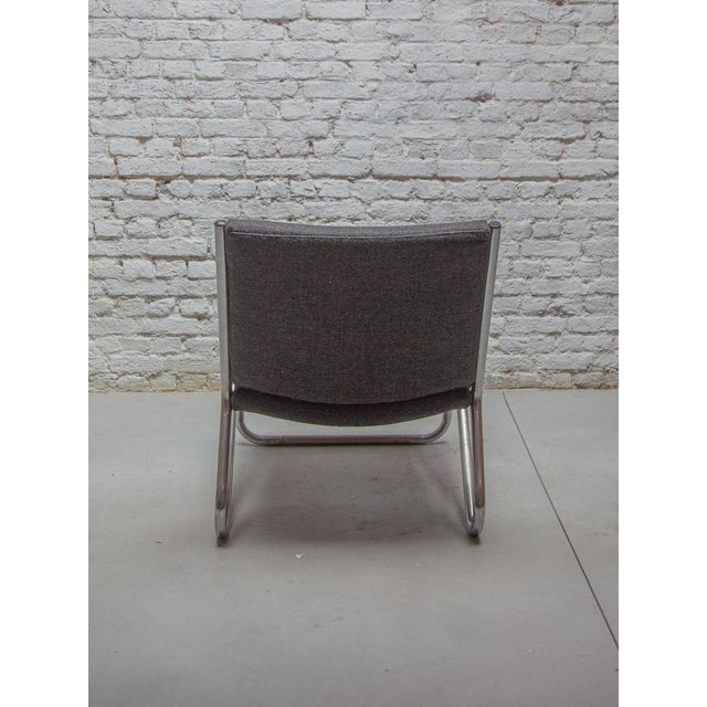 Black Vintage Chrome Tubular Steel Lounge Chairs, 1964, Set of 6 For Sale - Image 8 of 10