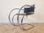 Animal Skin Leather and Chrome MR20 Chair by Mies Van Der Rohe for Thonet, 1950s For Sale - Image 7 of 7