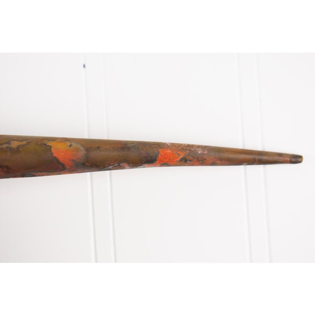 Postmodern Absctract Sculptural Form - Carved Wood and Copper For Sale - Image 12 of 17