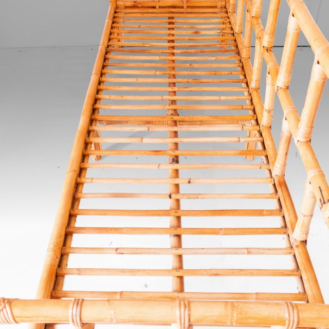 Italian Riviera Modern Bamboo and Rattan Sofa in the style of Vivai del Sud Style, 1970s For Sale - Image 15 of 18