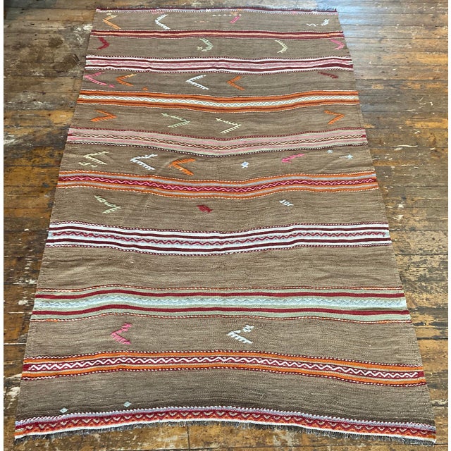 Vintage Anatolian Kilim Rug, 1960s For Sale - Image 4 of 16