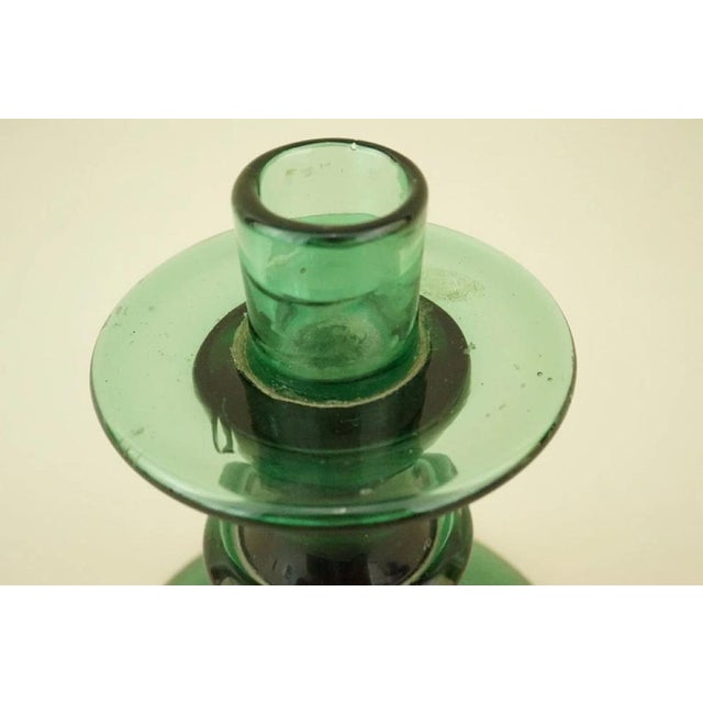 Vintage Glass Candleholder attributed to Enrico Taddei, 1940s For Sale - Image 9 of 18
