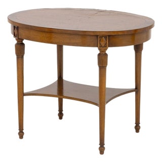 American Oval Walnut Occasional Table For Sale