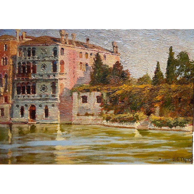 Early 20th Century Italian Landscape Oil Painting, Framed For Sale - Image 4 of 6