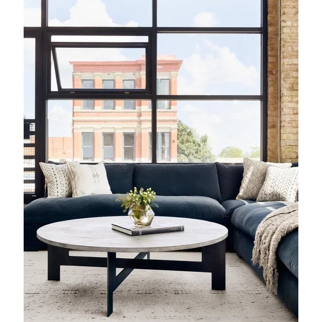 Four Hands Grant Sectional, Henry Charcoal | Chairish