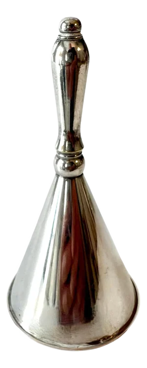 Silver Plate Calling, Teachers or Decorating Bell