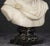 Baroque Italian School, Male Bust, 20th Century, Carrara Marble For Sale - Image 3 of 6