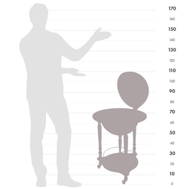 Da Vinci Blue Dust Bar Globe by Zoffoli Mappamondi For Sale - Image 6 of 7