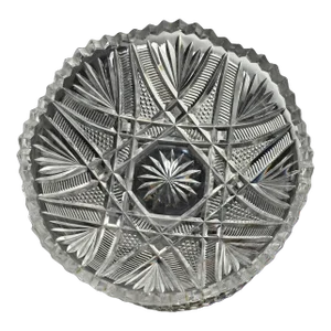 American Brilliant Period Cut Glass Bowl 8.5"