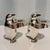 1990s 1990’s Restoration Hardware Silver Plated Penguin Candle Stick Holders - A Pair For Sale - Image 5 of 11
