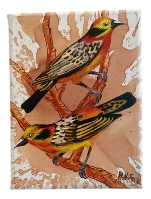 Magdalena Nalecz, Birds V, Oil on Canvas, 2024