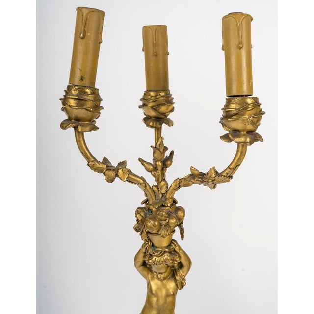 19th Century Louis XVI Candleholders from Barbedienne, Set of 2 For Sale - Image 5 of 9