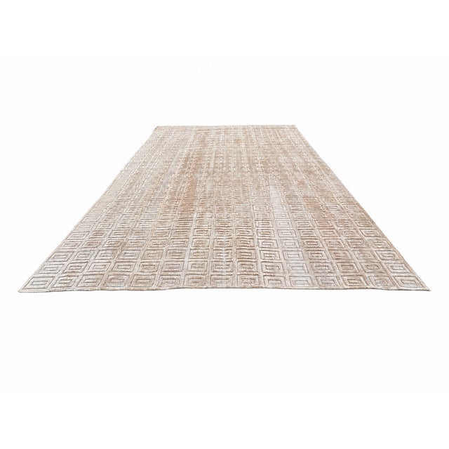 Rh Rajouri Silk & Wool Rug – 12' × 15' Bronze | Silk | Hand-Knotted | 100 Knots Per Square Inch | Made in Nepal For Sale - Image 9 of 18